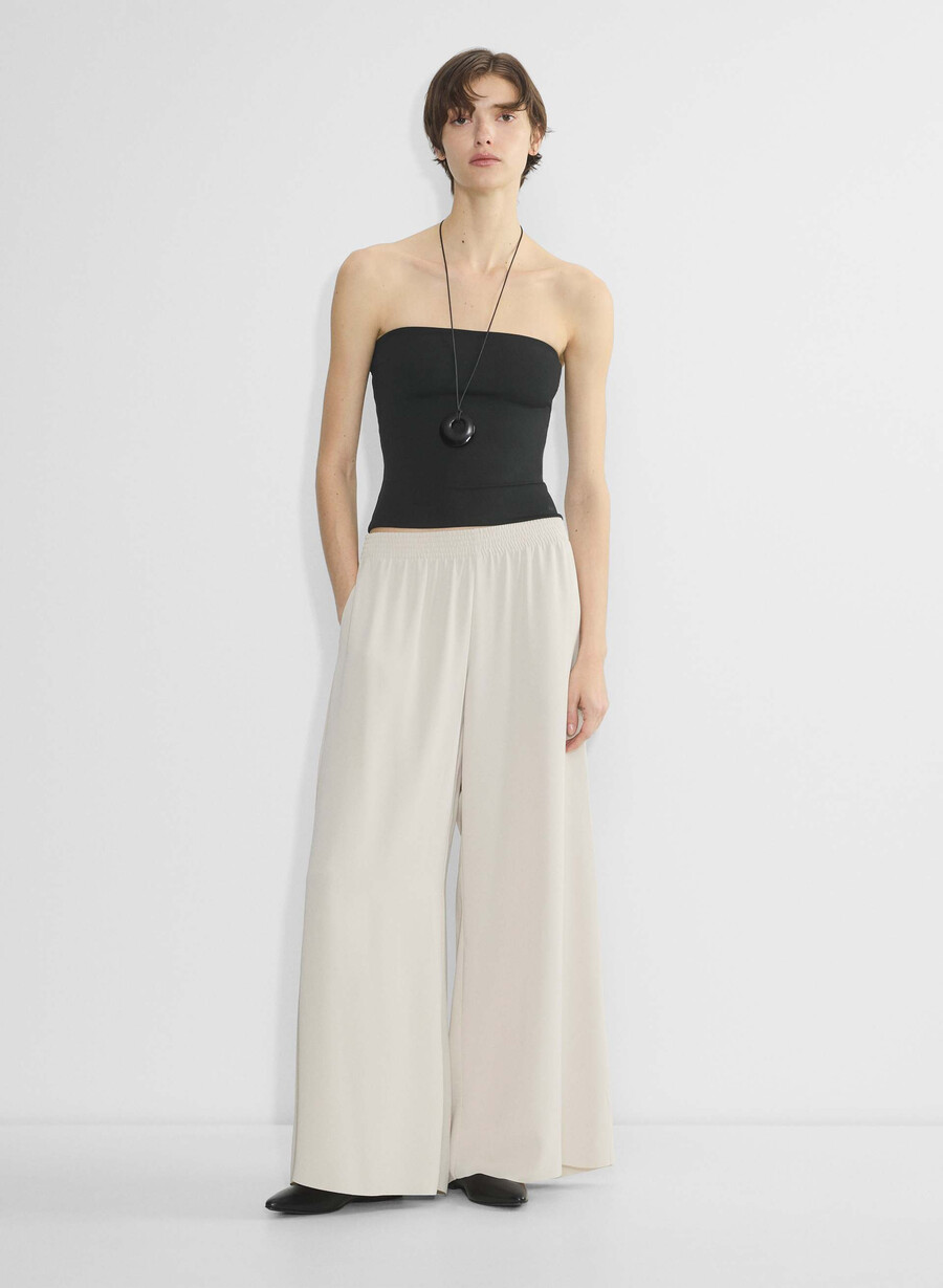 parker palazzo hose - studio drape sundried olive