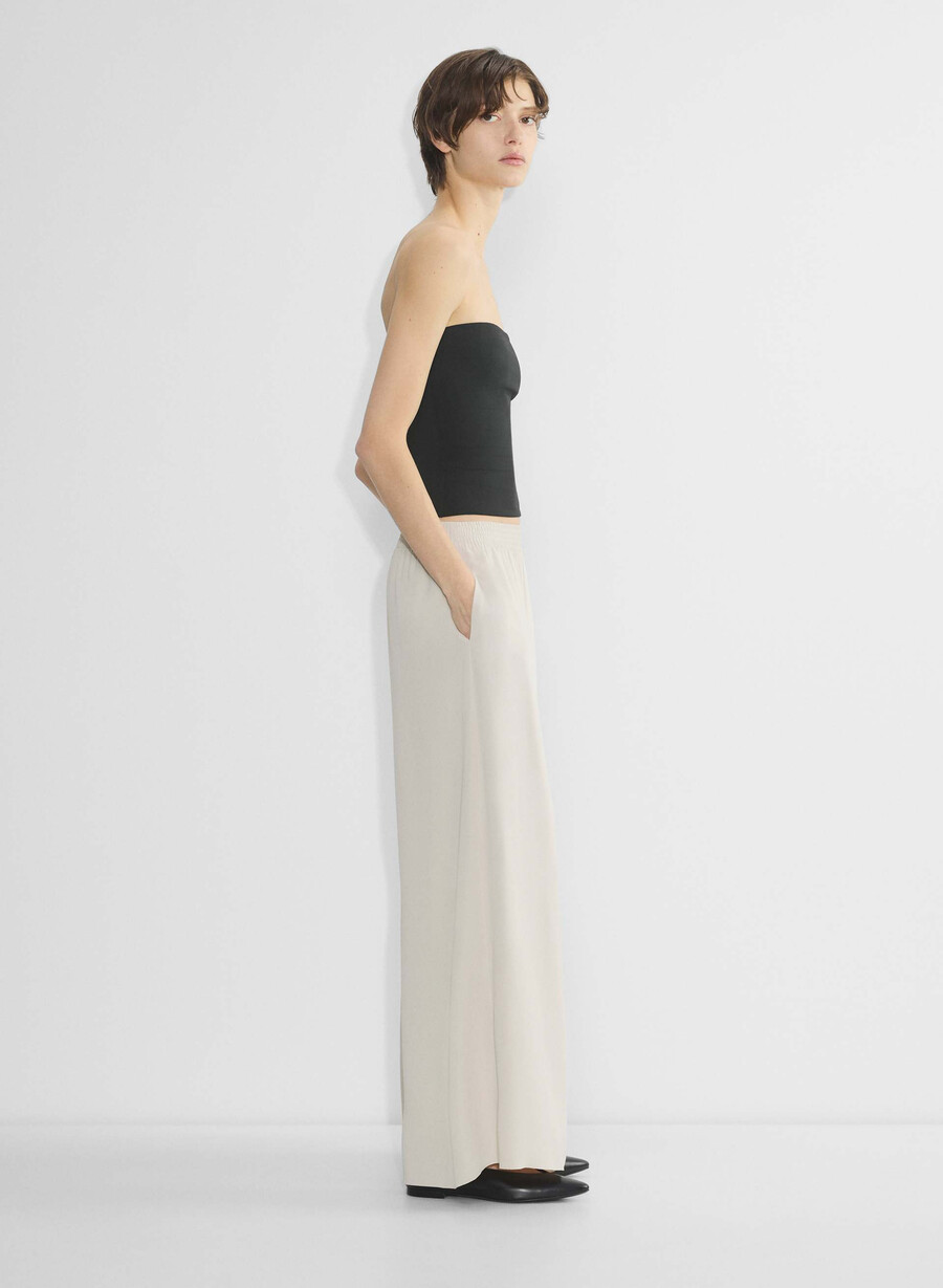 parker palazzo hose - studio drape sundried olive