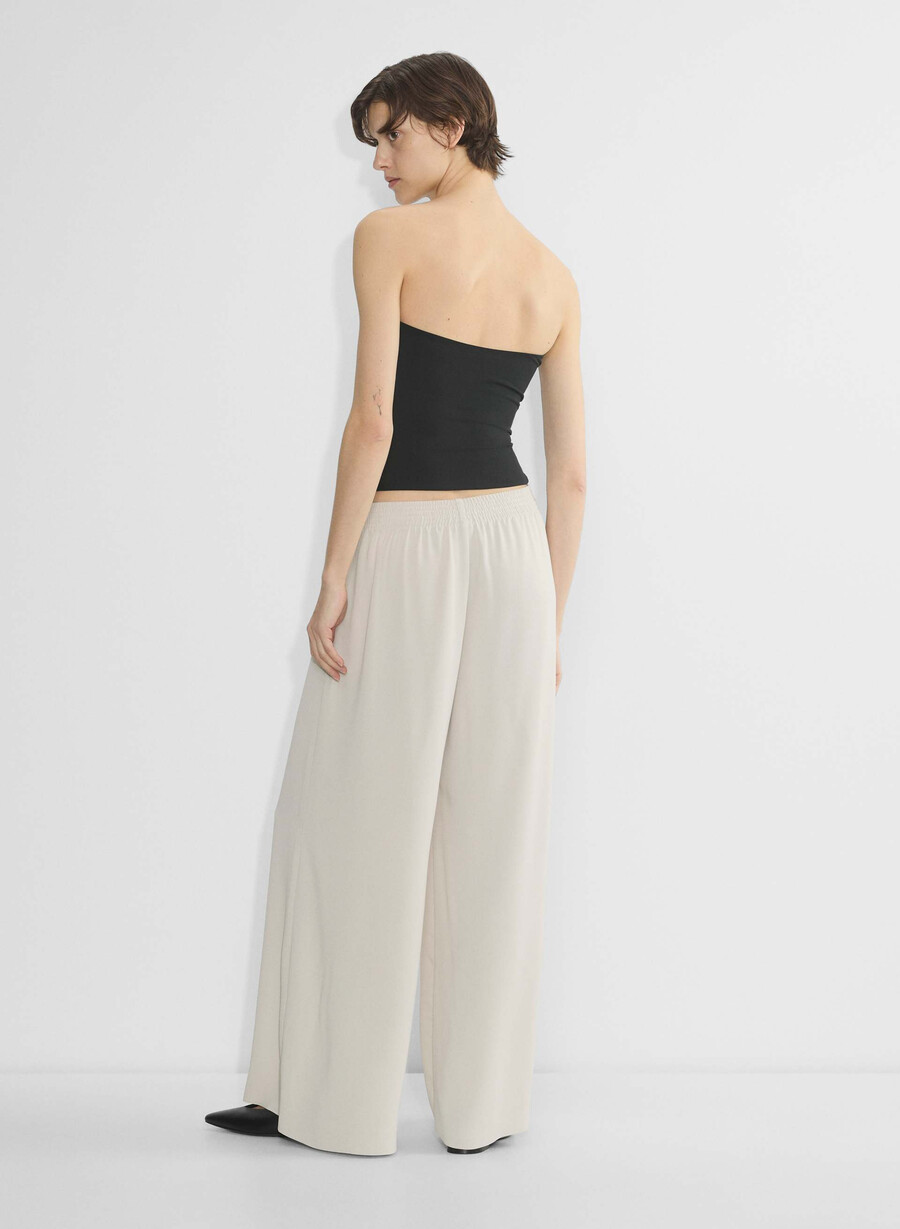 parker palazzo hose - studio drape sundried olive