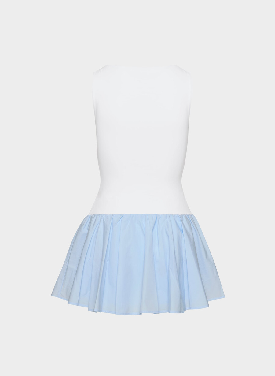 segment popeline kleid skyline bl brt weiss