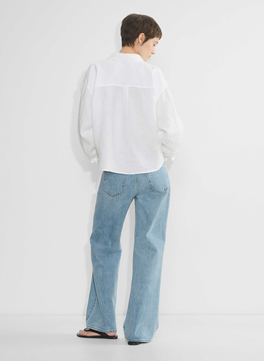 portofino leinenhemd weiss