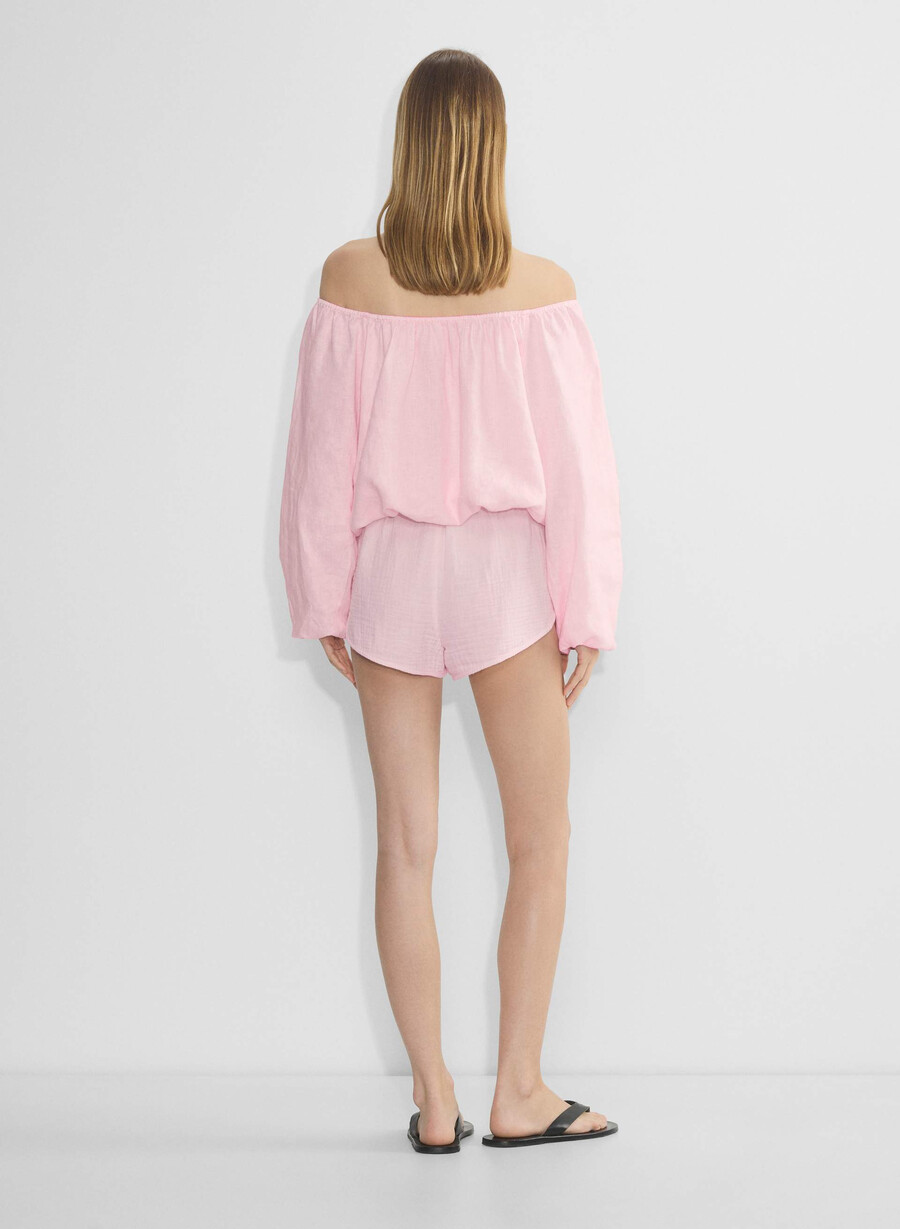 airplush cotton villa short villa pink