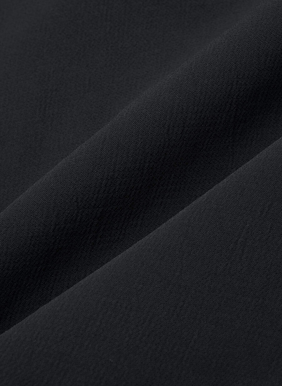 kurze kurze jacke – crepette schwarz