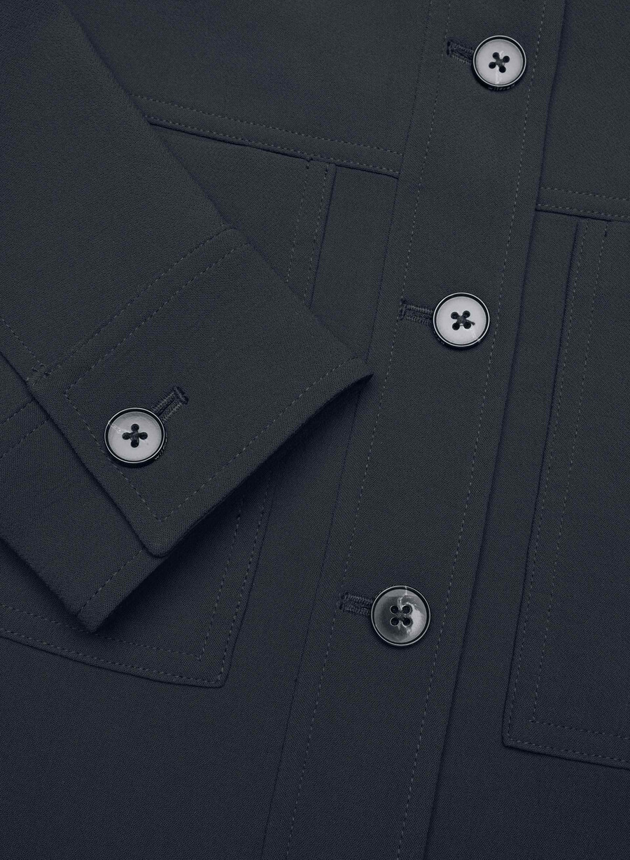 kurze kurze jacke - crepette dunkelblau