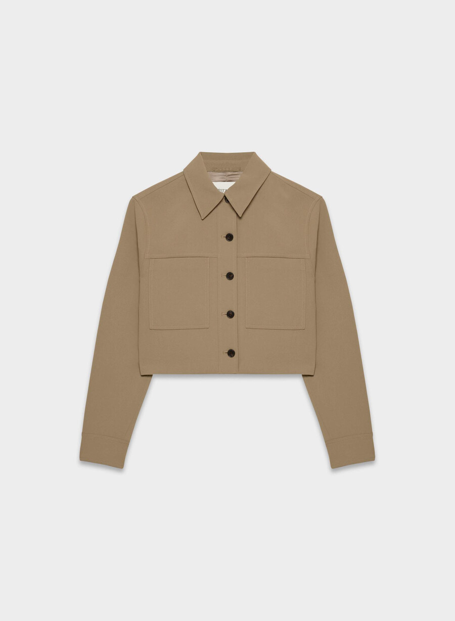 kurze kurze jacke - crepette folio braun