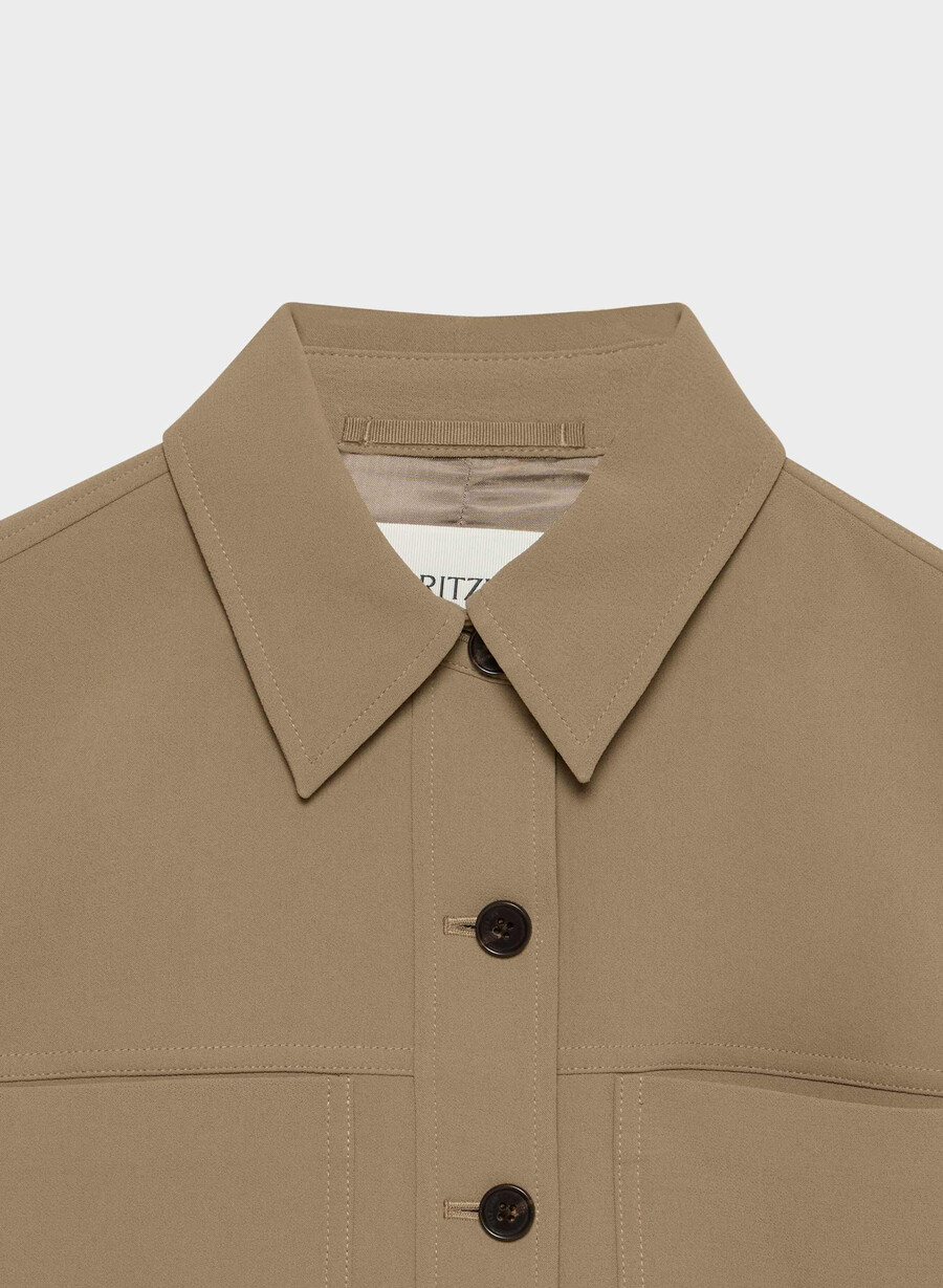 kurze kurze jacke - crepette folio braun