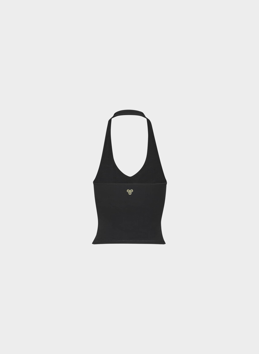 butter prime halter sporttank schwarz