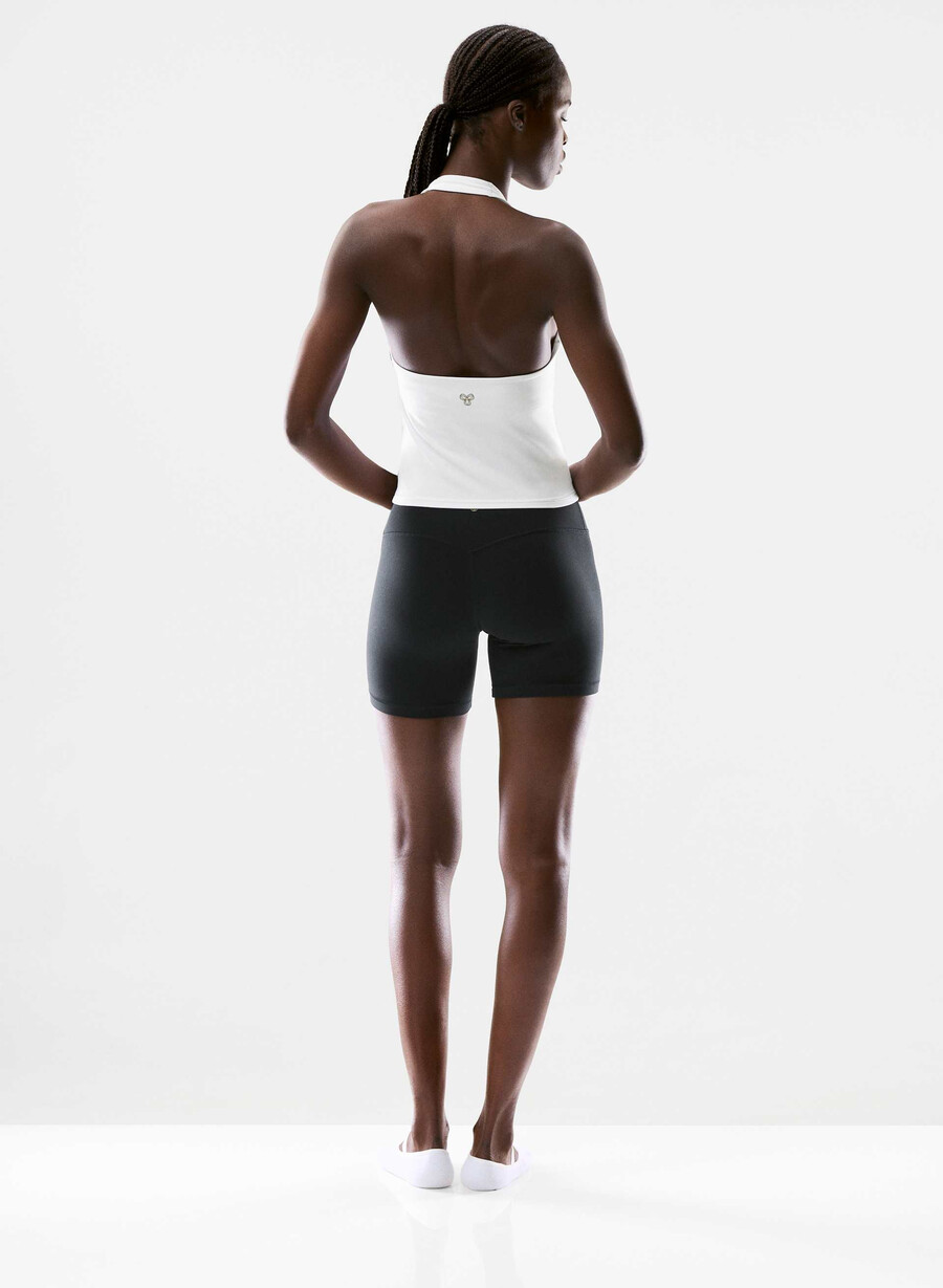 butter prime halter sporttanktop strahlend weiß