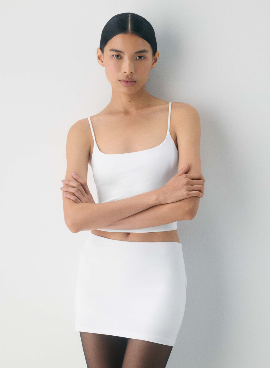 original contour request micro tube skort bright white