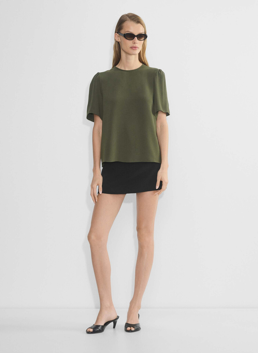 matilda bluse dunkeloliv