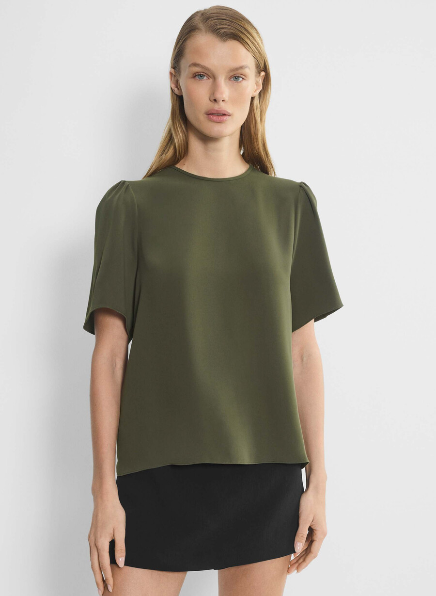 matilda bluse dunkeloliv