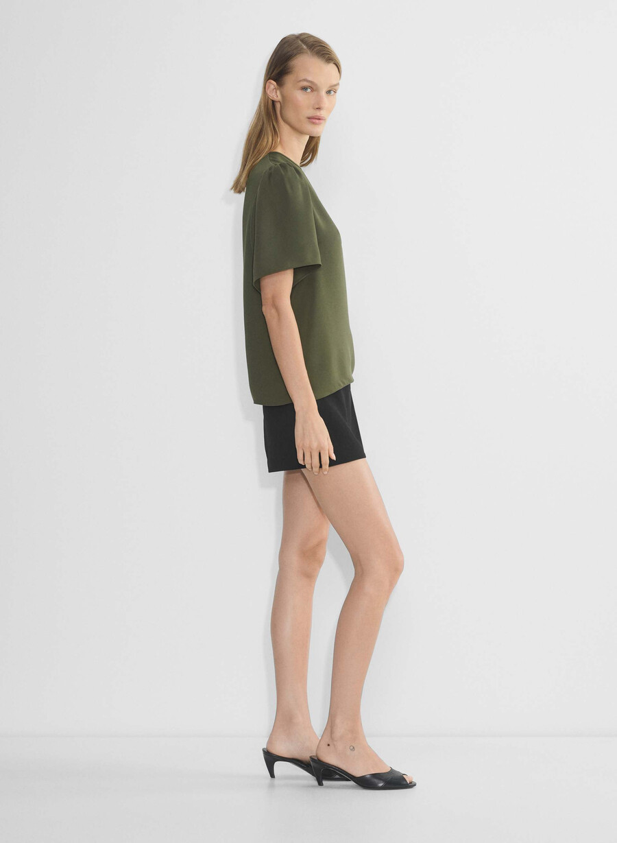 matilda bluse dunkeloliv