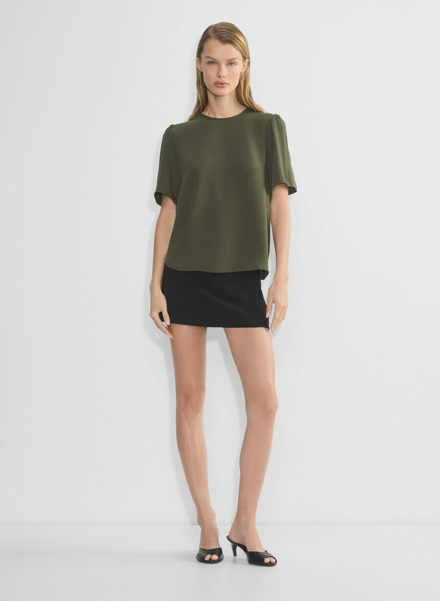 matilda bluse dunkeloliv