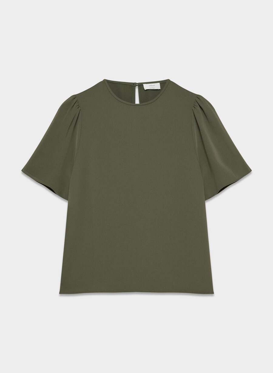 matilda bluse dunkeloliv