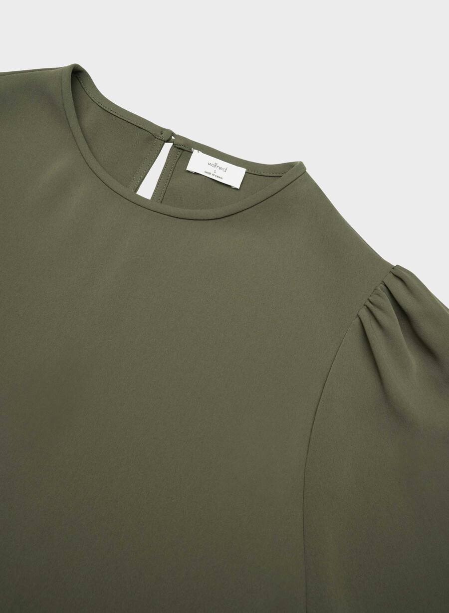 matilda bluse dunkeloliv