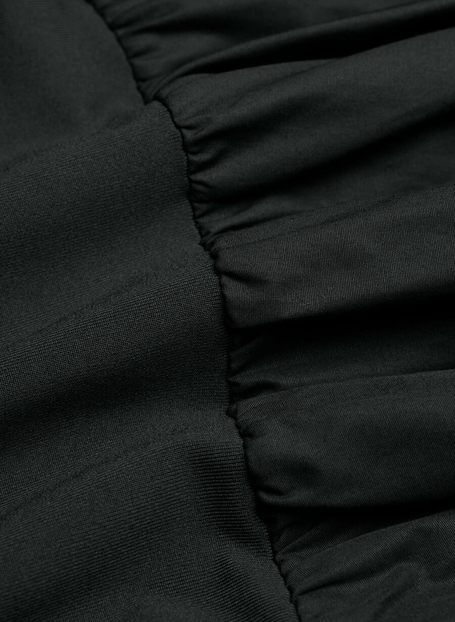 privates popeline-kleid schwarz