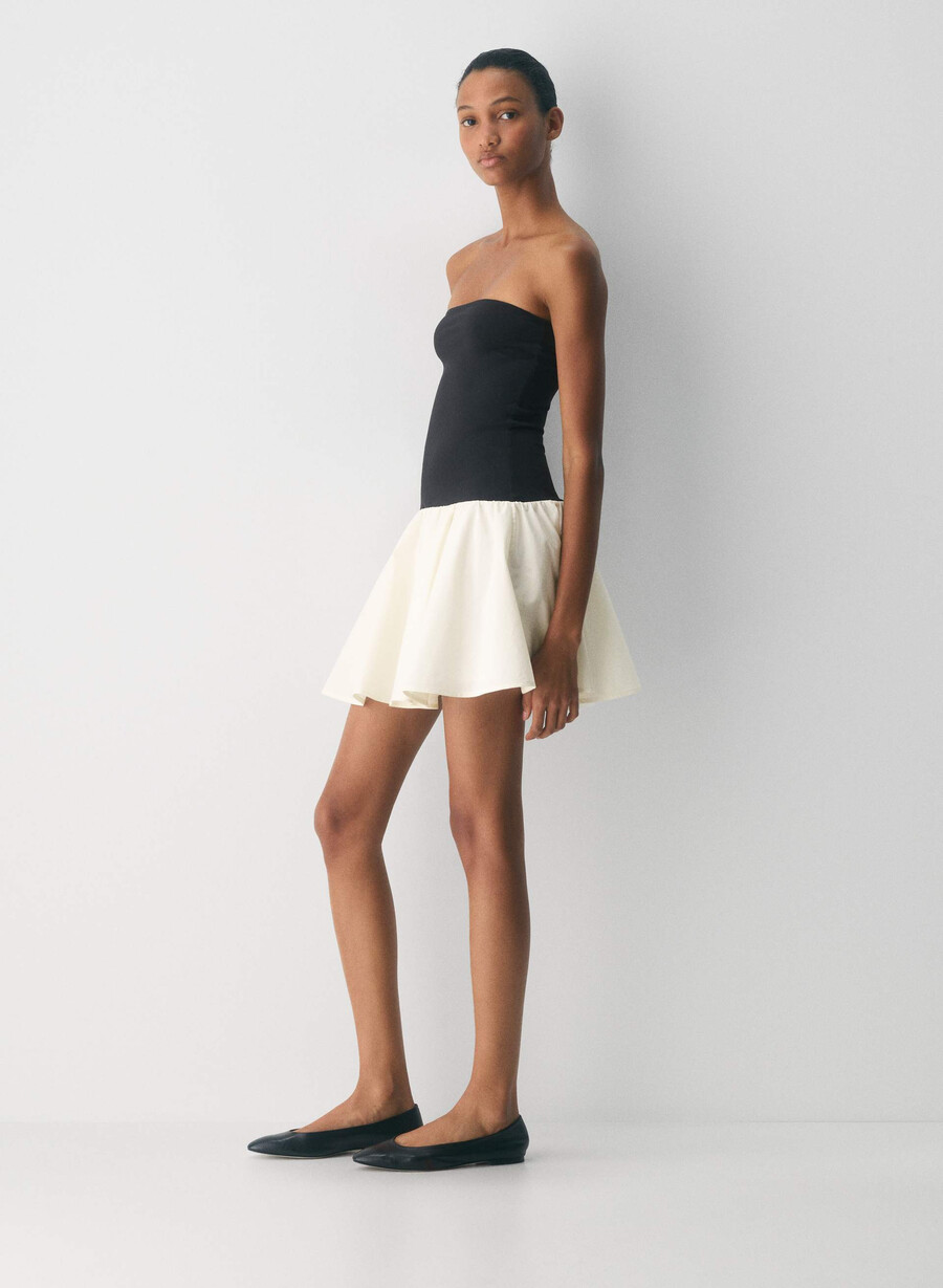 privates popeline-kleid hellbirbirkeschwarz
