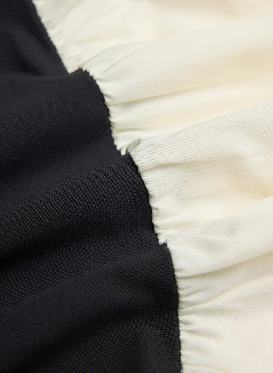 privates popeline-kleid hellbirbirkeschwarz