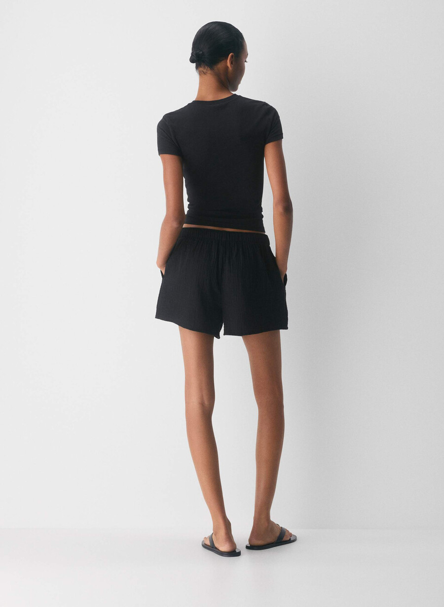 airplush cotton sail short schwarz