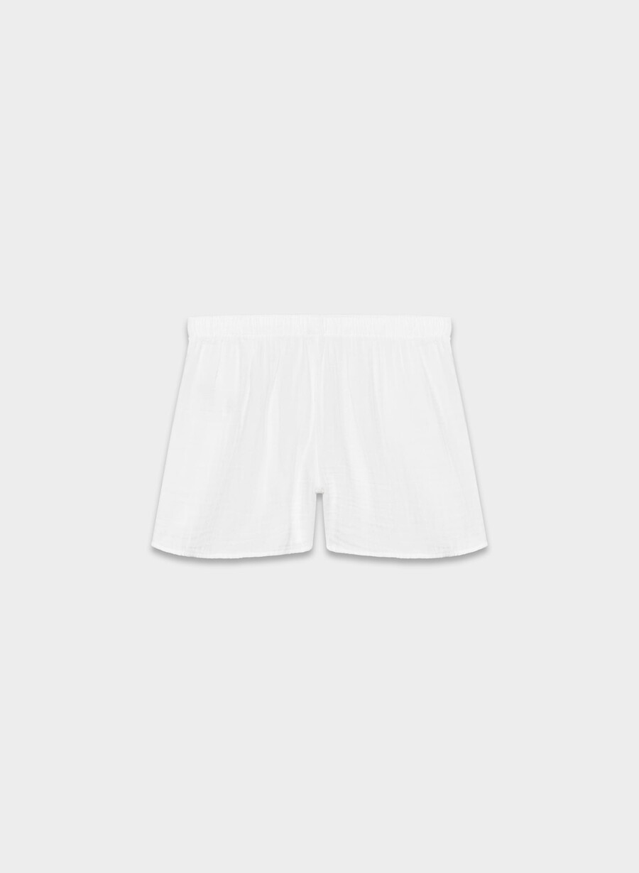 airplush cotton sail short weiss