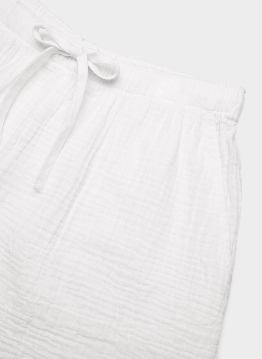 airplush cotton sail short weiss