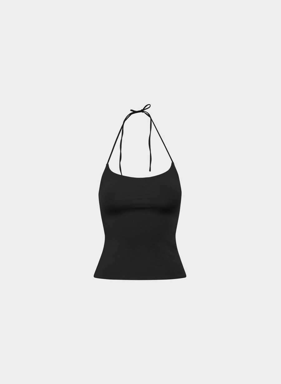 original contour grace neckholder-top schwarz