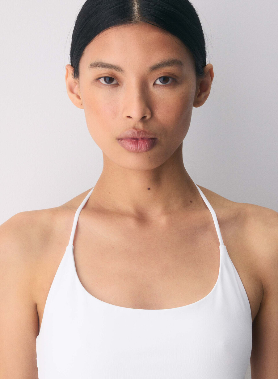 original contour grace neckholder-top strahlend weiß