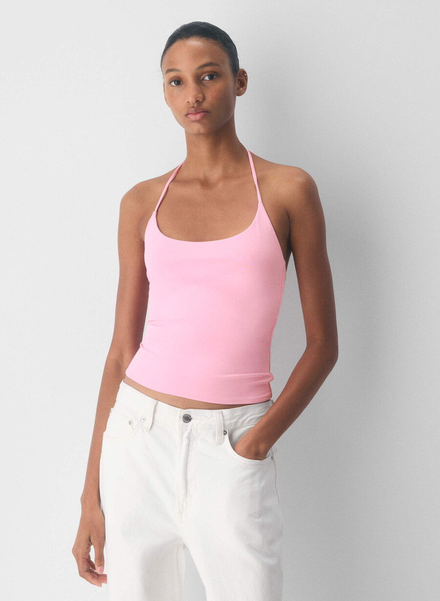original contour grace neckholder-top jellybean pink