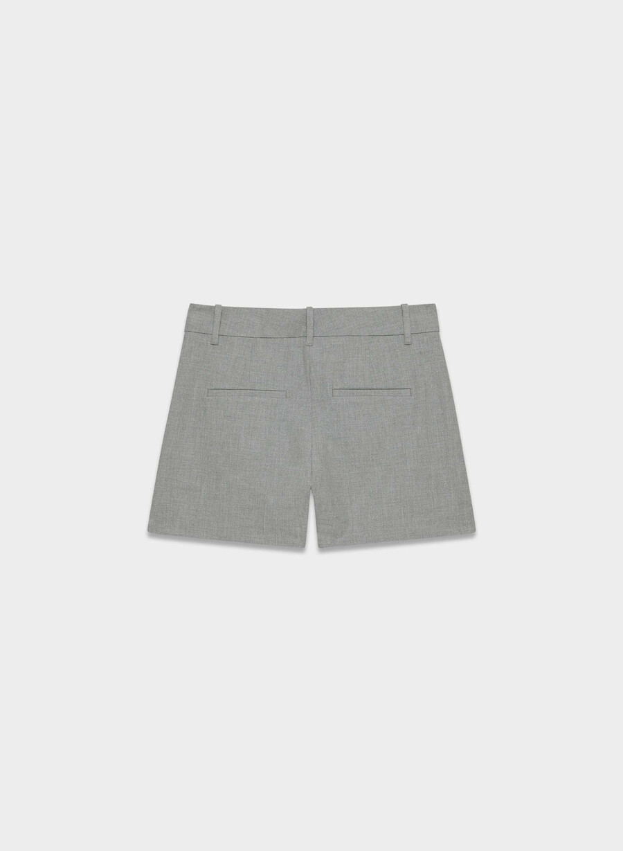 der mühelose mini-short - reessential light heather dark grey