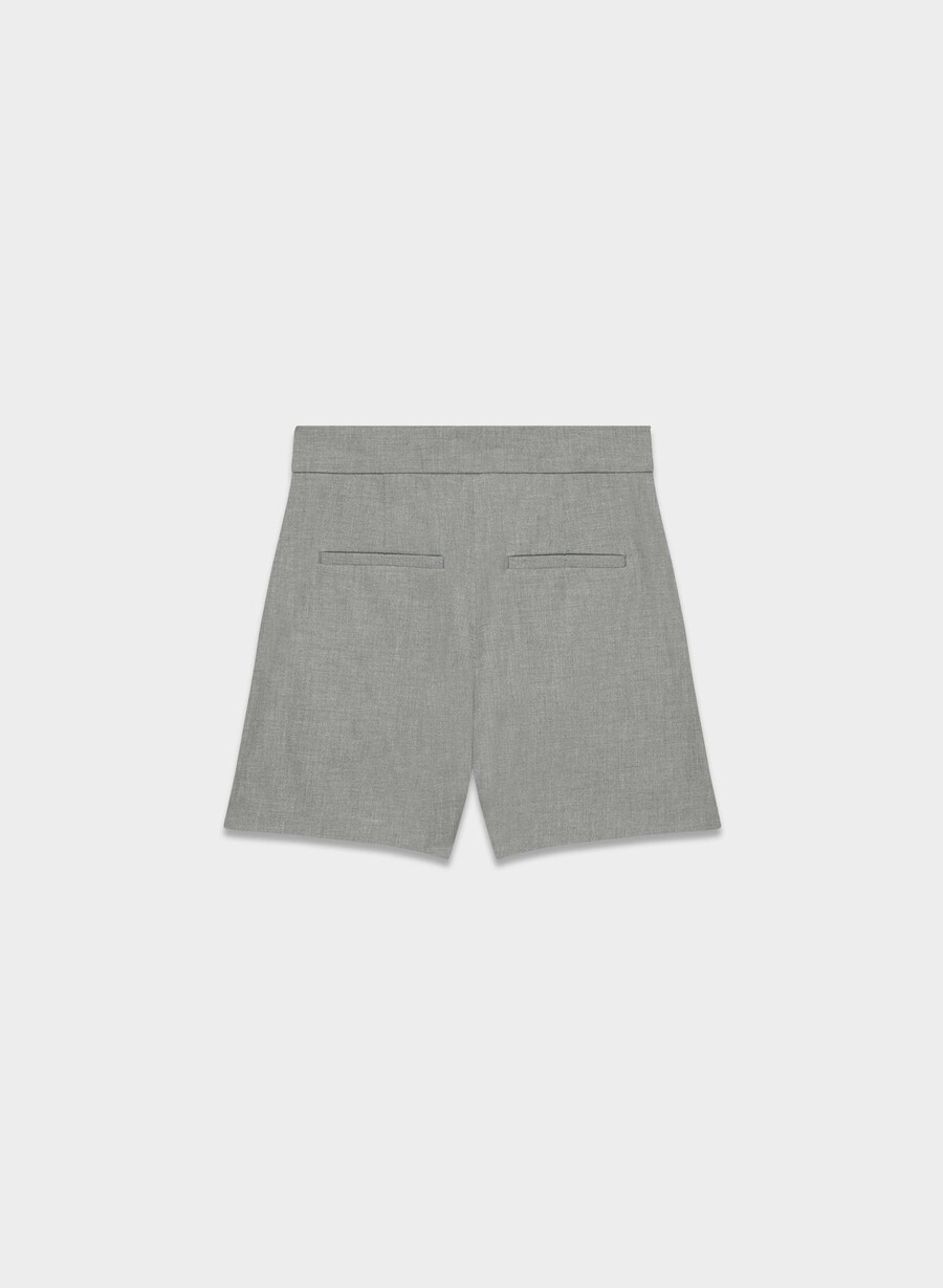 die limitless short mid-thigh - reessential light heather dark grey