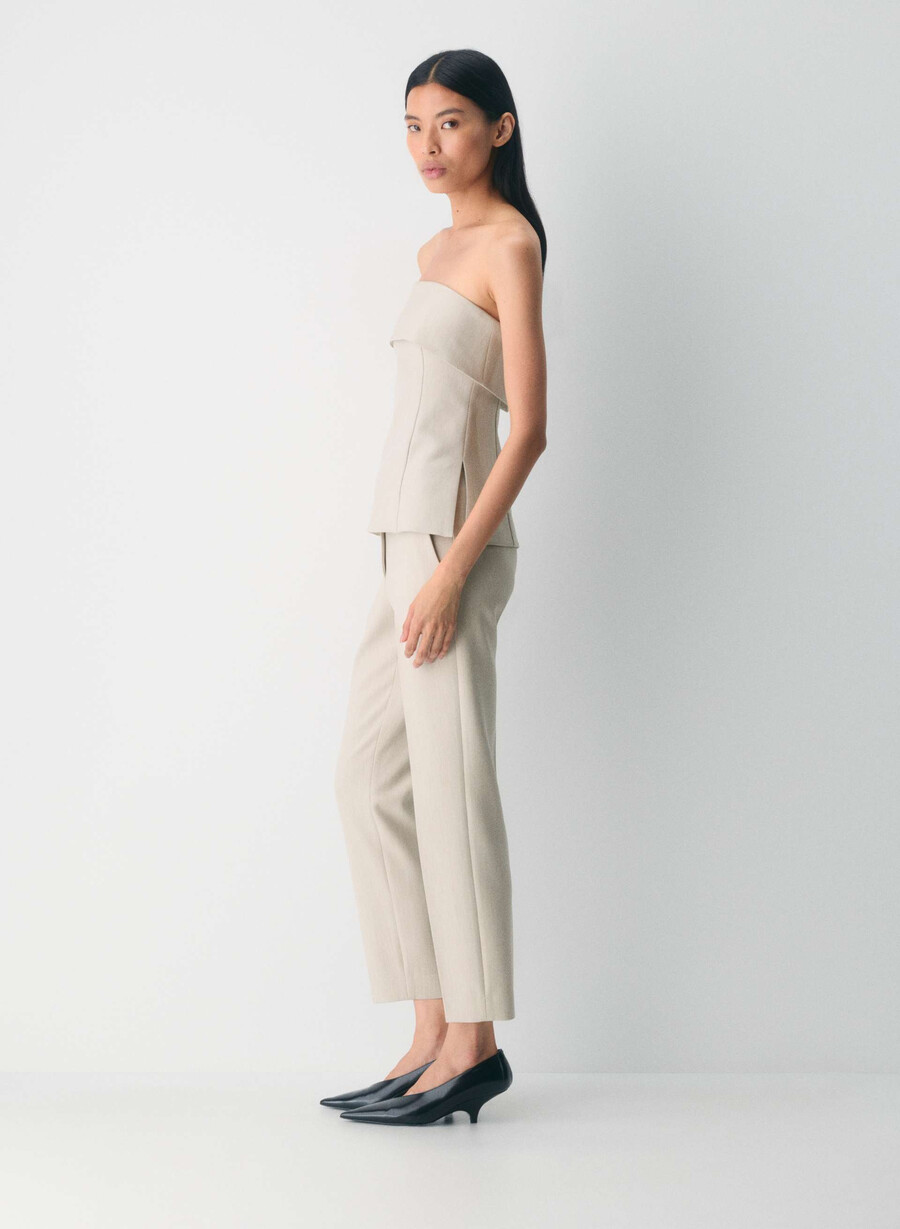 markova pant - reessential heather matte pearl