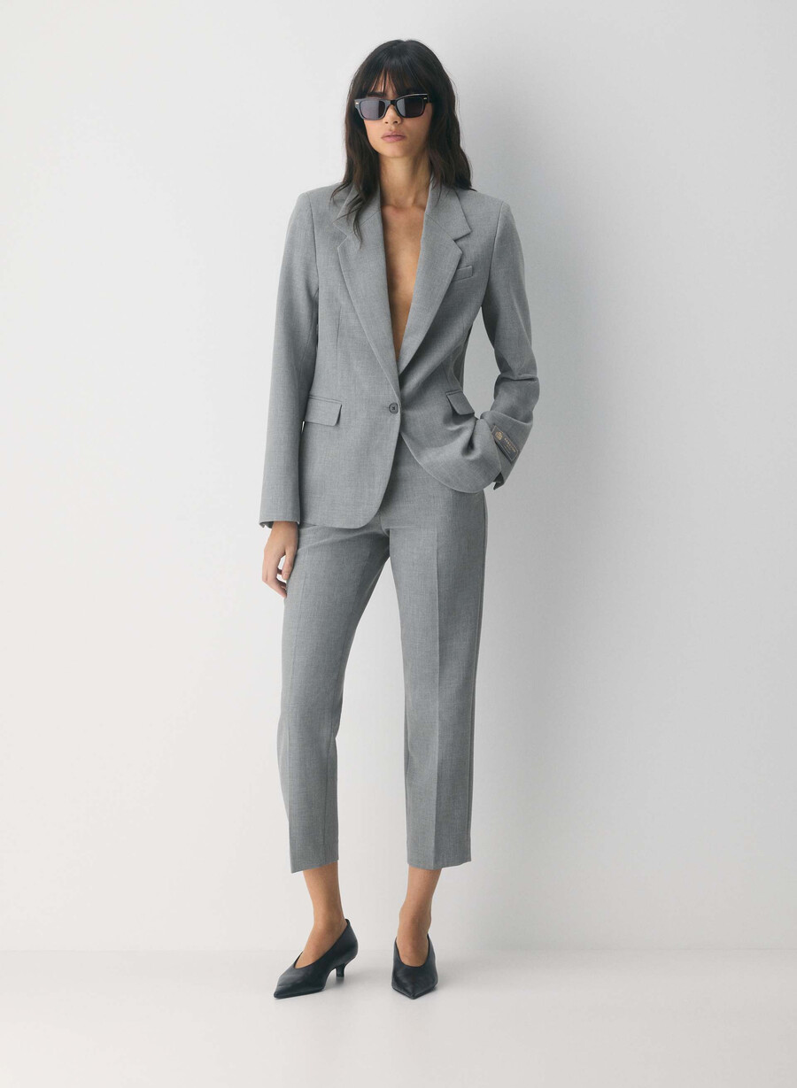 markova pant - reessential heather dark grey