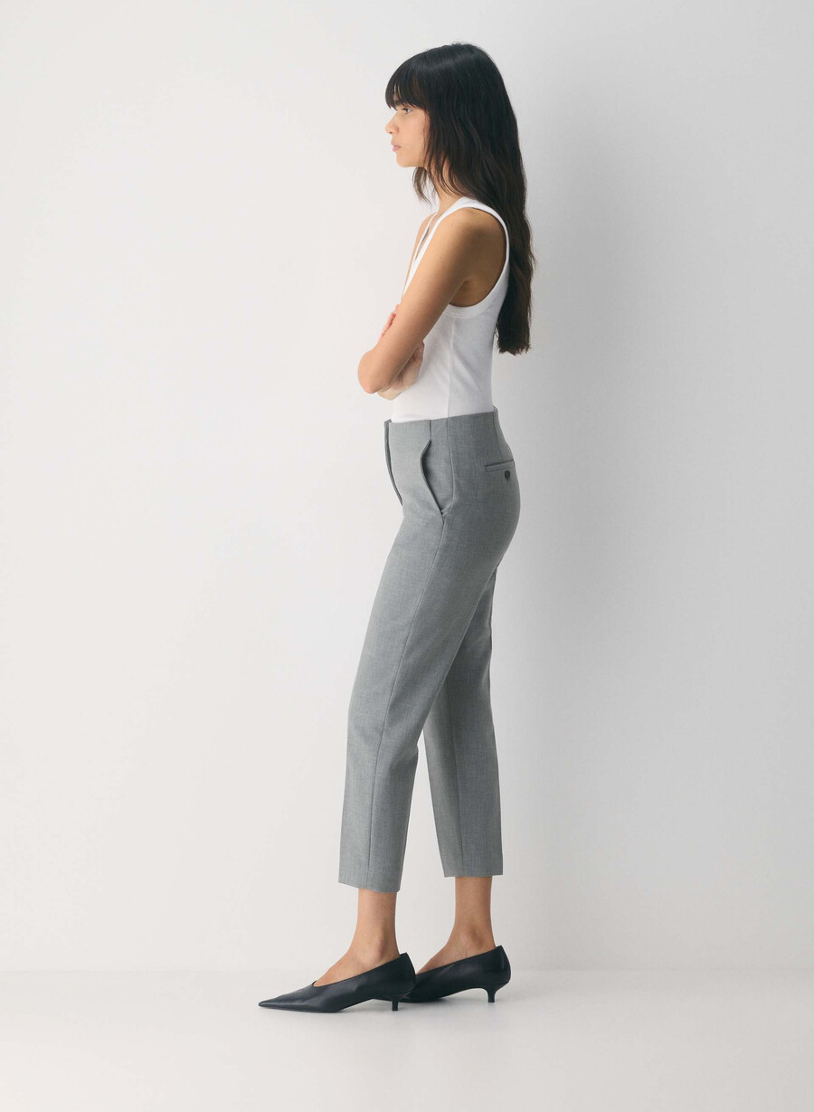 markova pant - reessential heather dark grey