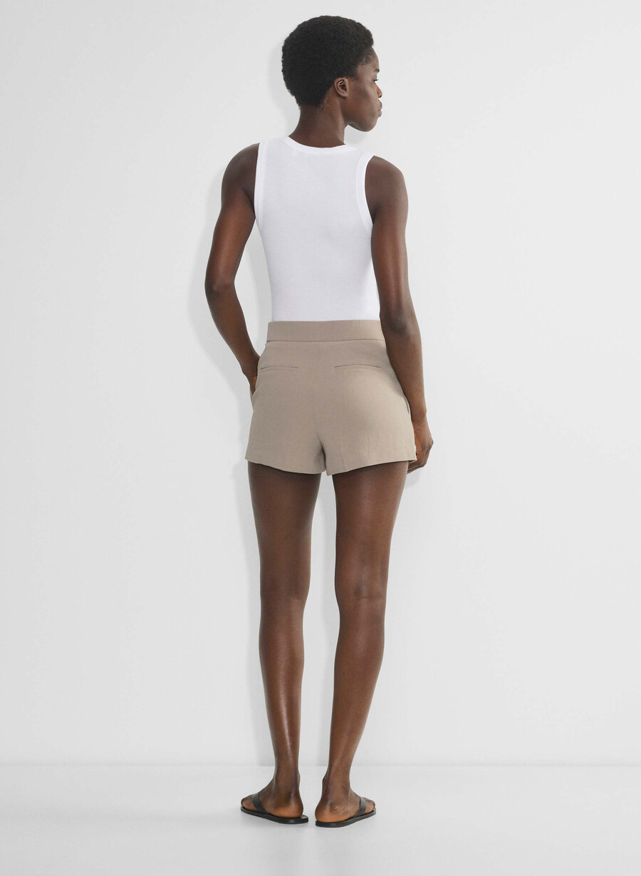limitless short curve-fit mini - crepette nomad taupe