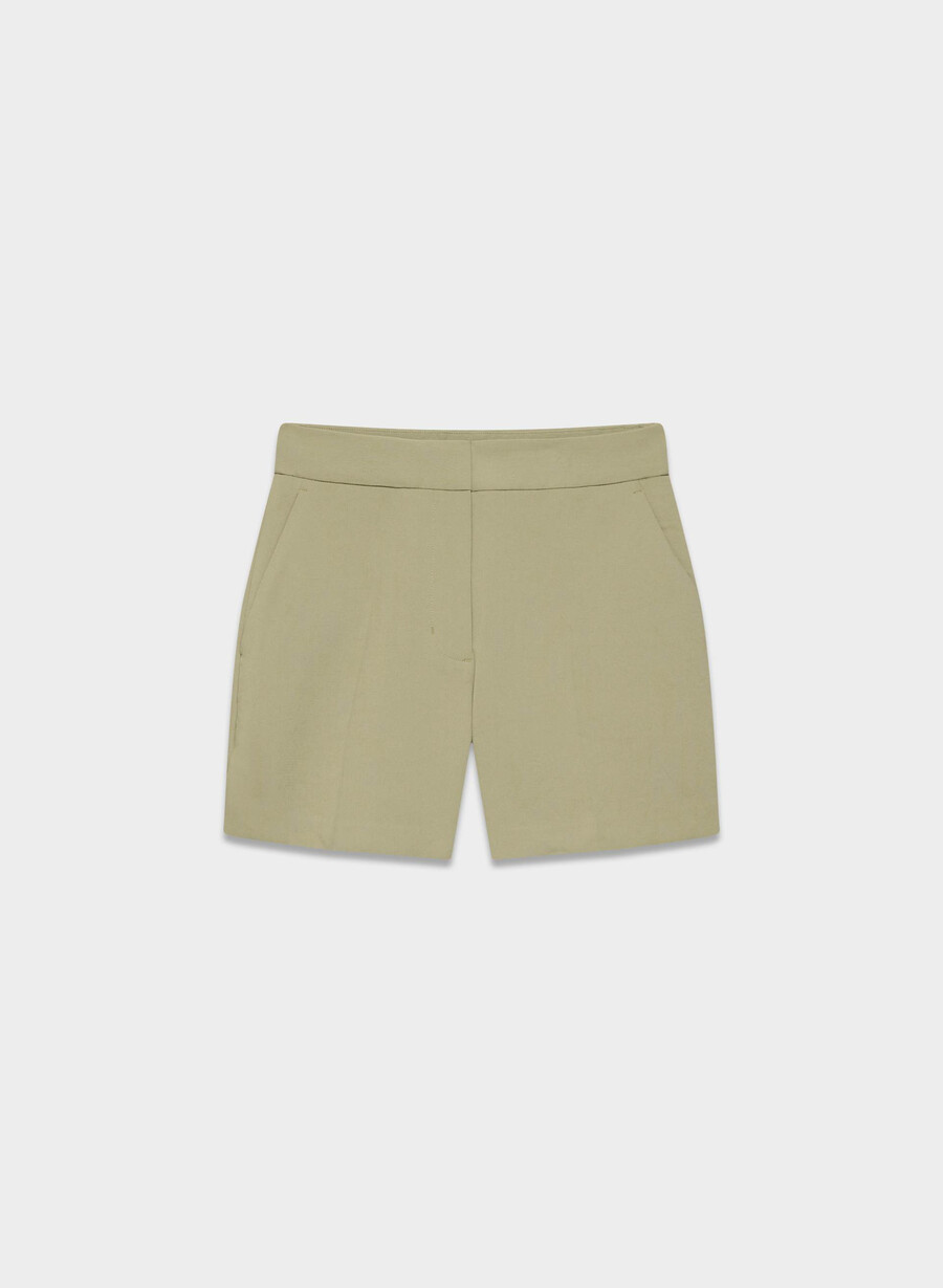 limitless short curve-fit mid-thigh - crepette sundried olive