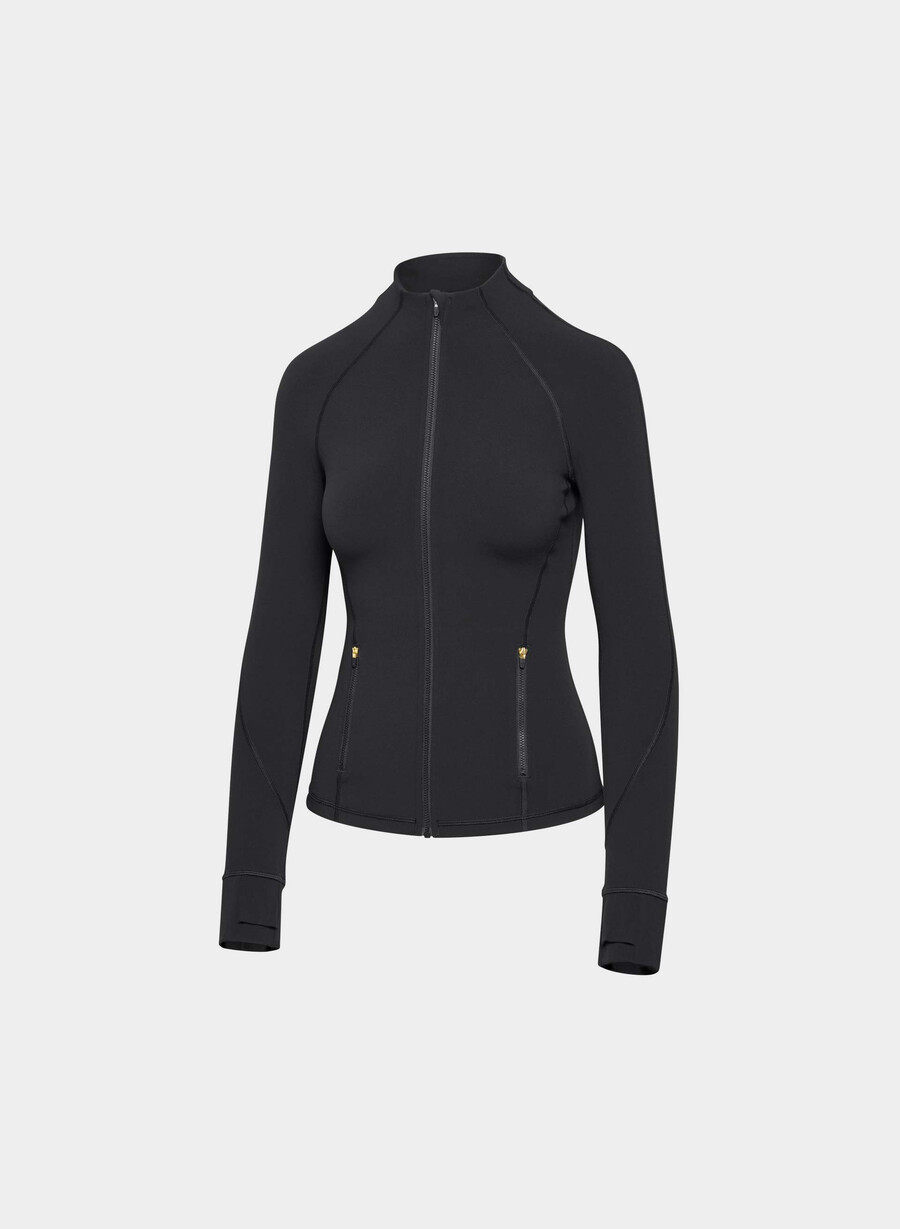 butter distance zip-up schwarz