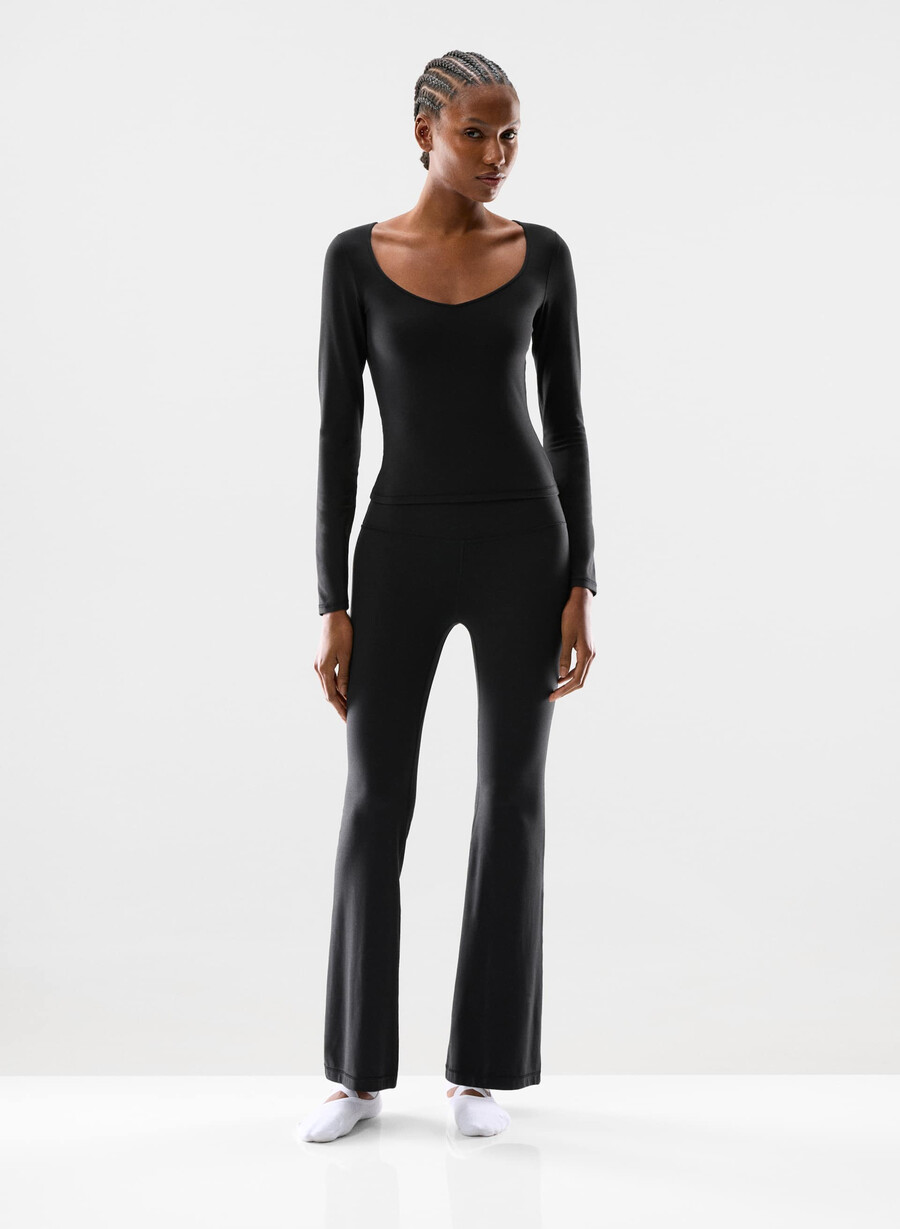 butter cheeky hi-rise flare leggings 30 dunkeloliv