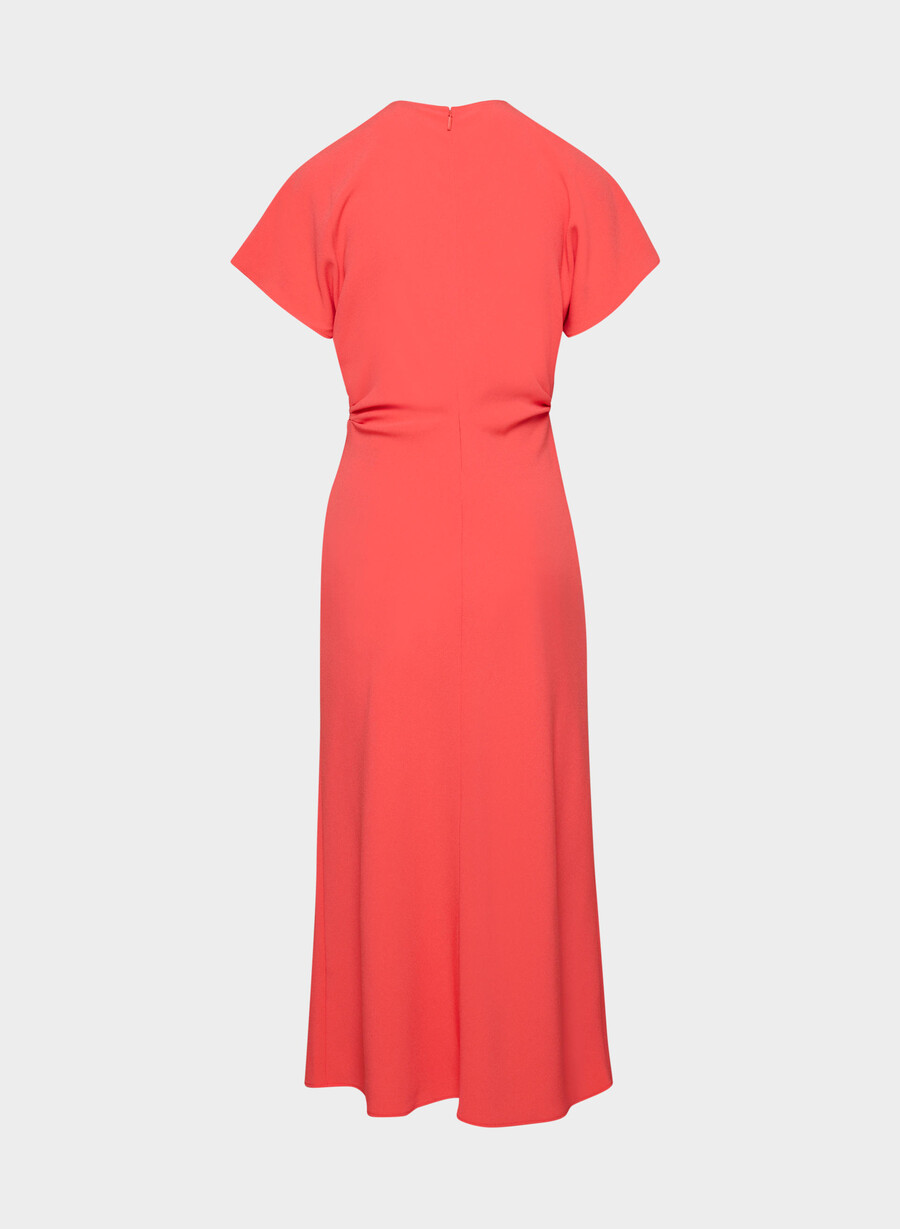 futuristisches kleid kirschrot
