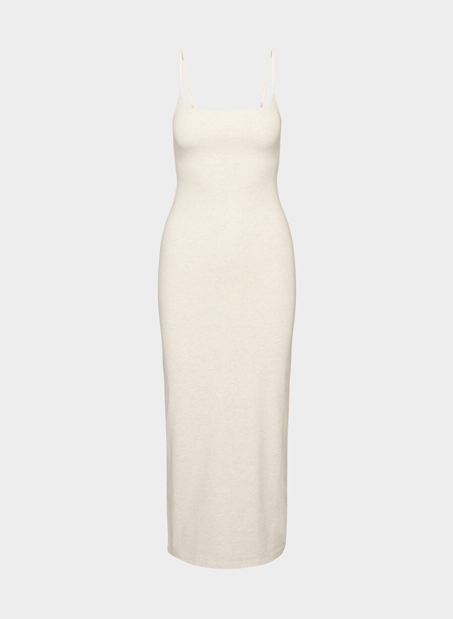 lässiges contour summon maxi cami kleid heather light oatmea