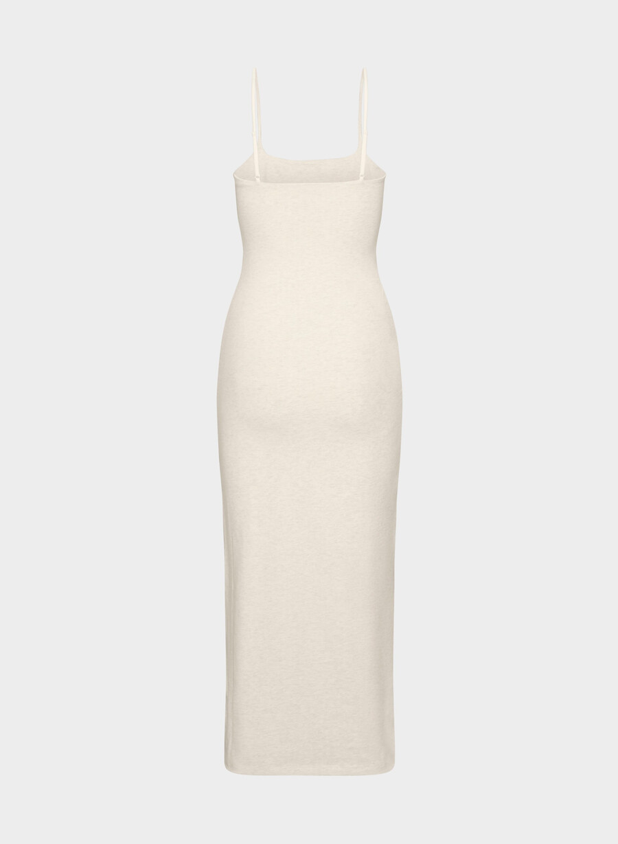 lässiges contour summon maxi cami kleid heather light oatmea