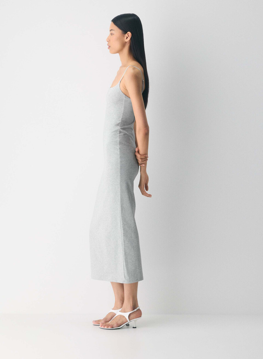 lässiges contour summon maxi cami kleid heather chrome