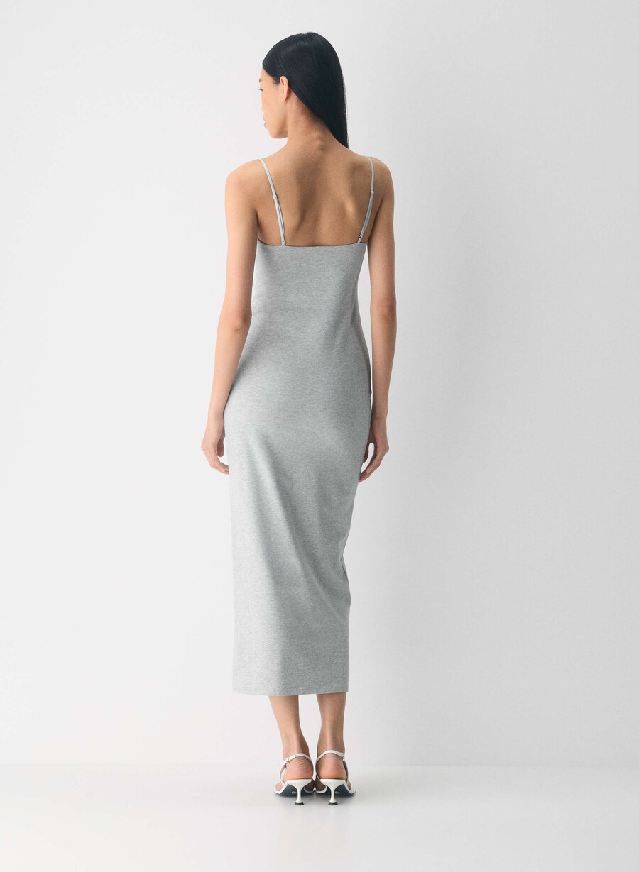 lässiges contour summon maxi cami kleid heather chrome