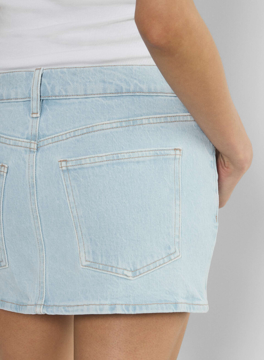 denim forum alba micro denimrock stressfrei beachblau