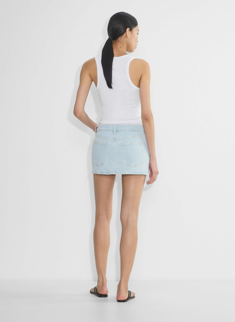 denim forum alba micro denimrock stressfrei beachblau