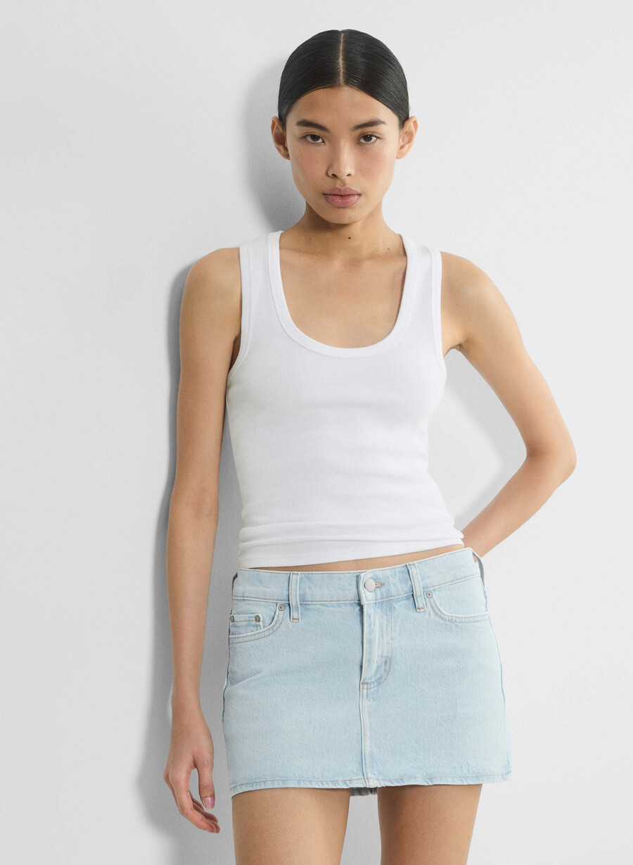denim forum alba micro denimrock stressfrei beachblau