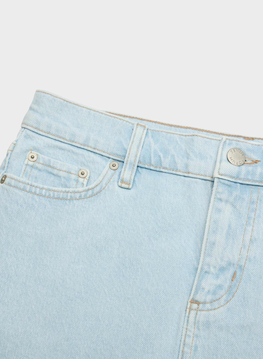 denim forum alba micro denimrock stressfrei beachblau