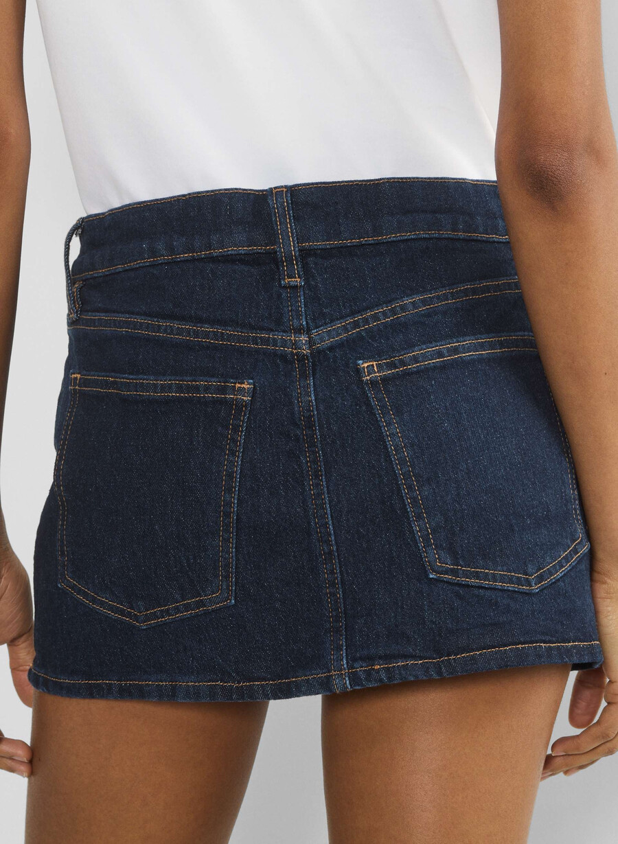 denim forum alba micro denimrock stressfrei dunkelblau