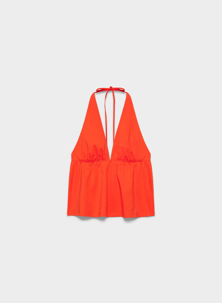 cottonwhisk caro halter mohnrot