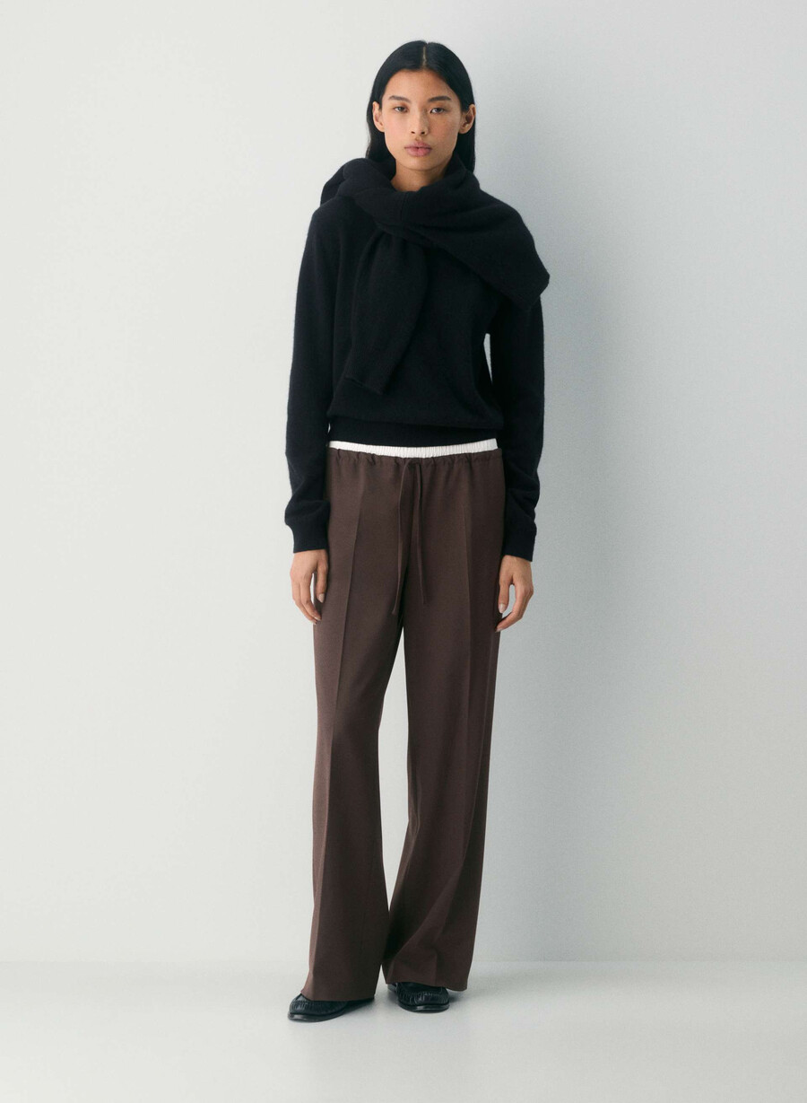 equity pant schwarzweiss