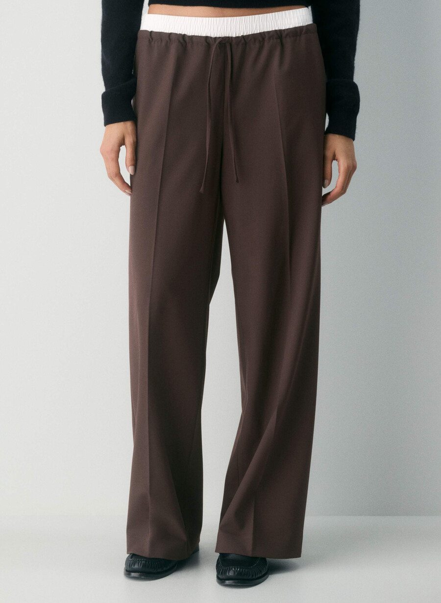 equity pant schwarzweiss